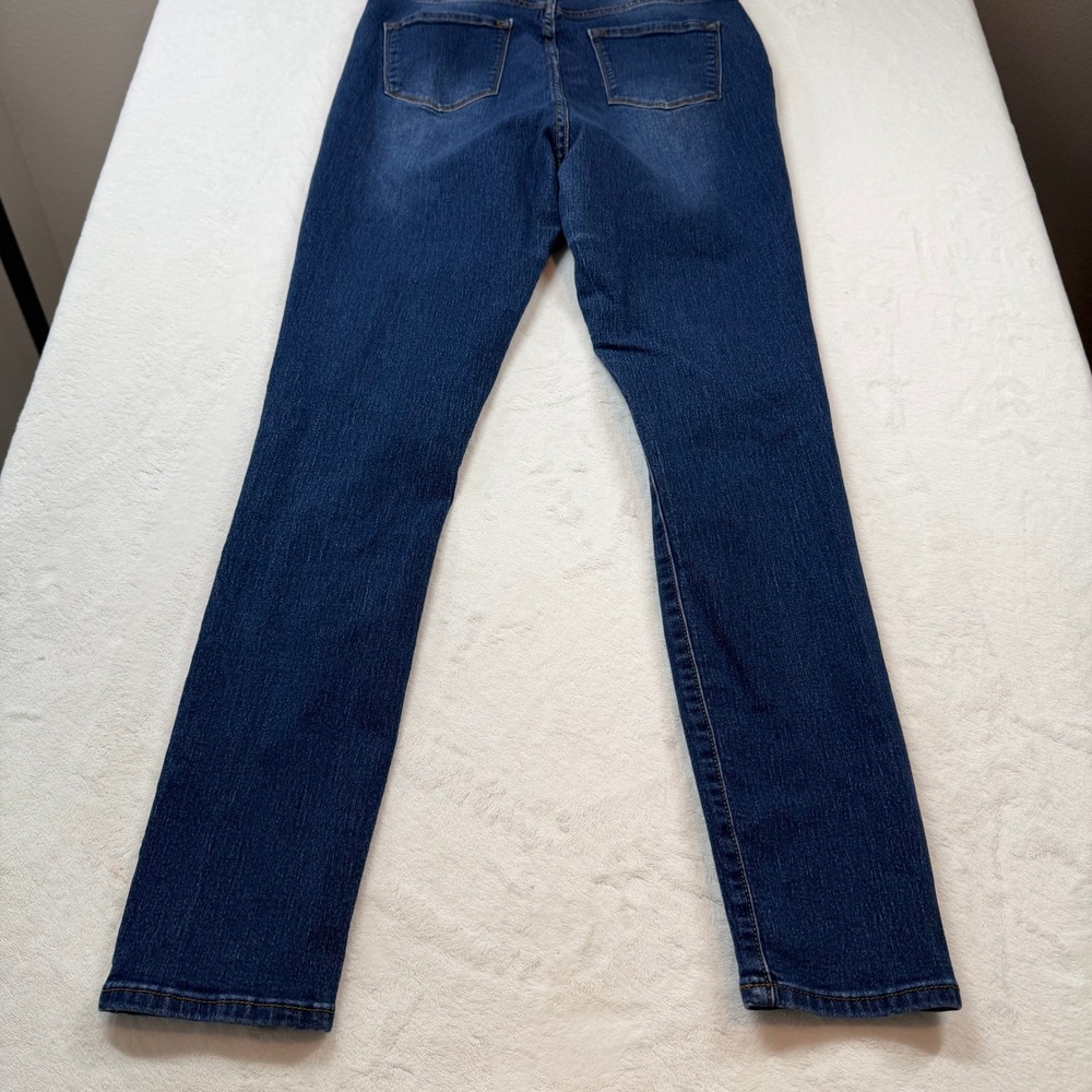 Fashion Nova Distressed Skinny Jeans Womens 15 Blue Good High Waisted Ripped - Picture 7 of 13